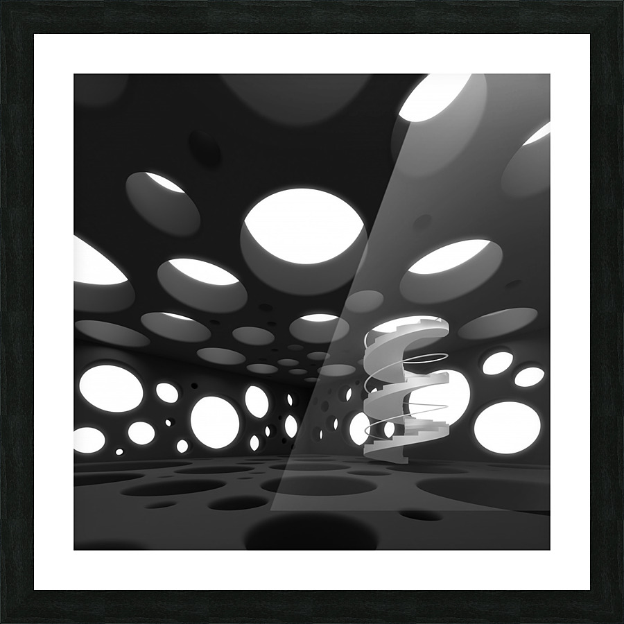 Swiss Cheese Concept Design Picture Frame print