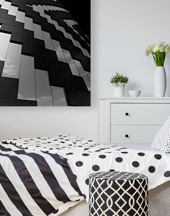  Building Pattern  Black White by Wagner Hardt