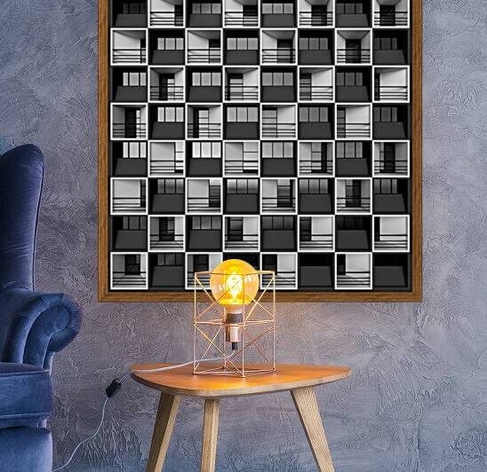 Chess Facade  Black and white by Wagner Hardt