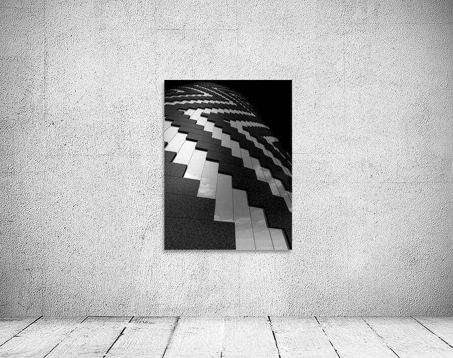  Building Pattern  Black White Wall Preview