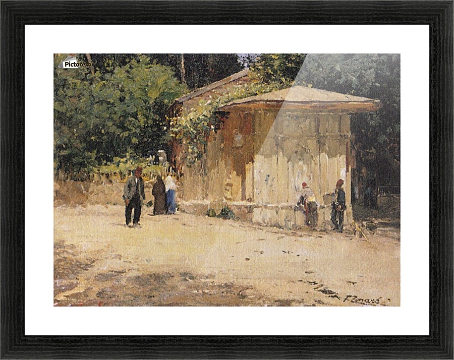 Street Scene Picture Frame print