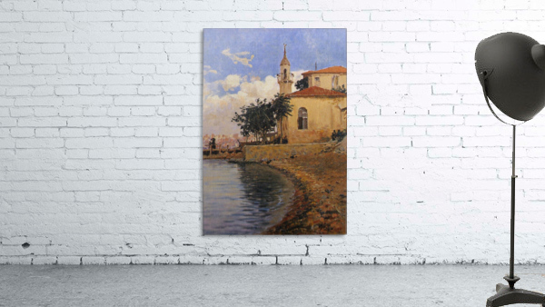 Mosque near sea Wall Preview