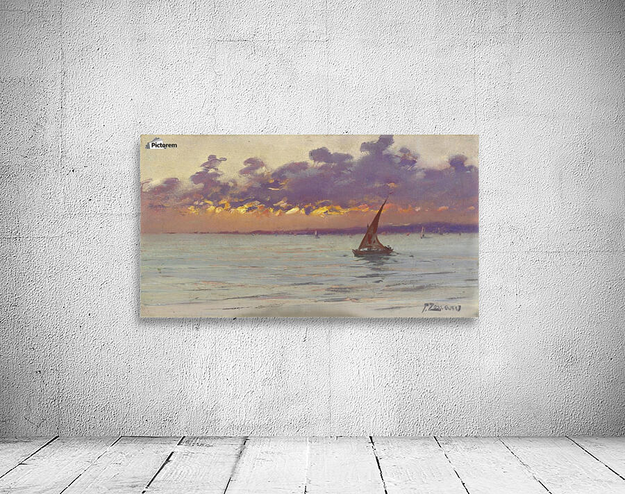 Sunset from the Patras seafront Wall Preview