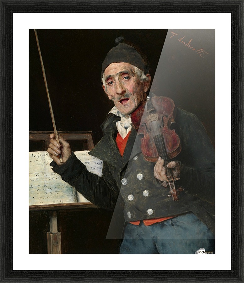 The Violin Teacher Picture Frame print