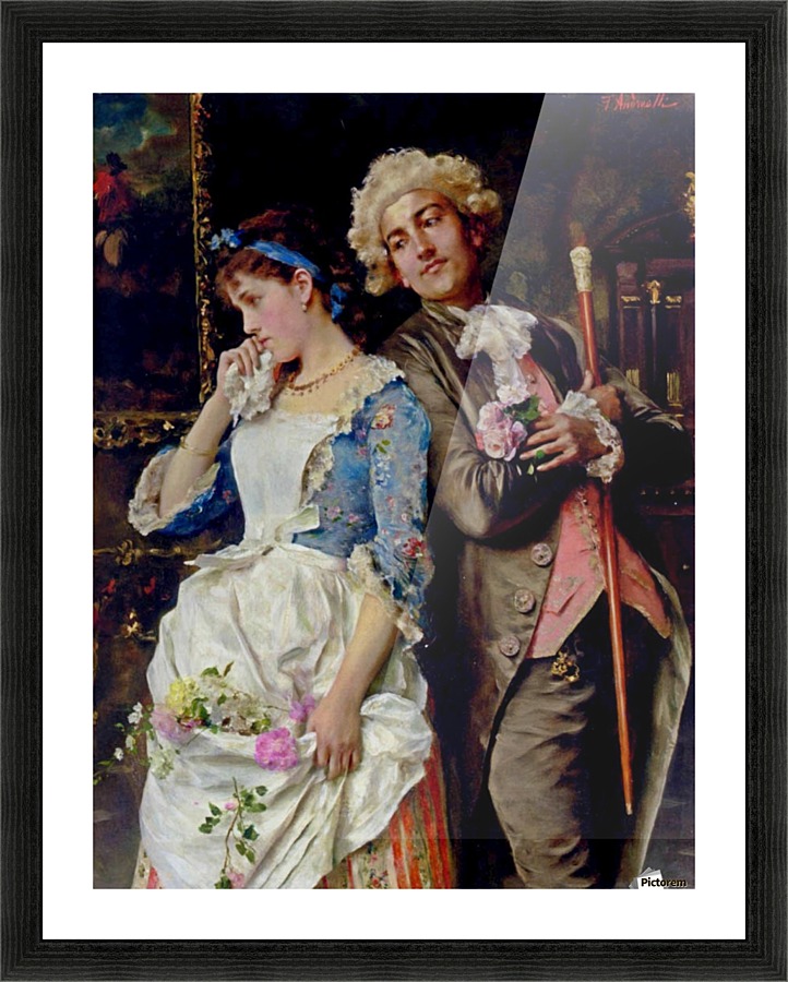 The persistent suitor Picture Frame print