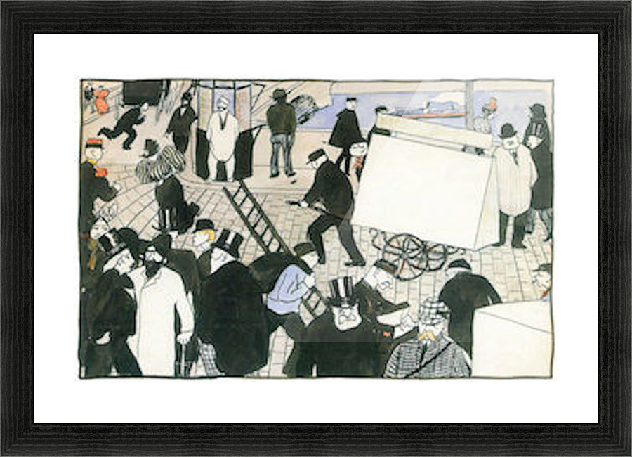 Street scene 1 Picture Frame print