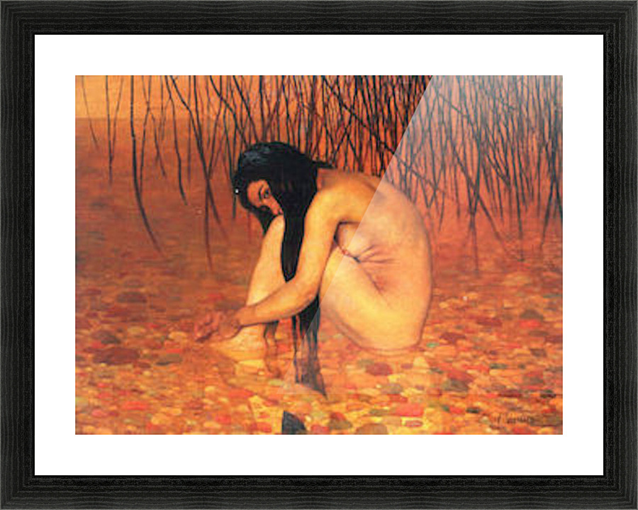Bathing Picture Frame print