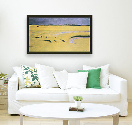 Beach at low tide Reproduction