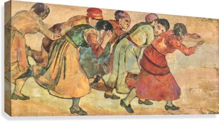 Running Women Canvas Print