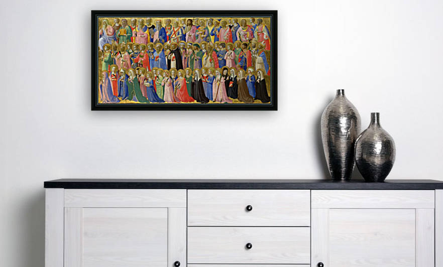 The forerunners of Christ with saints and martyrs by Fra Angelico