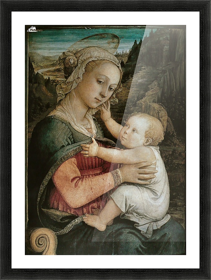 Vierge l'enfant Picture Frame print