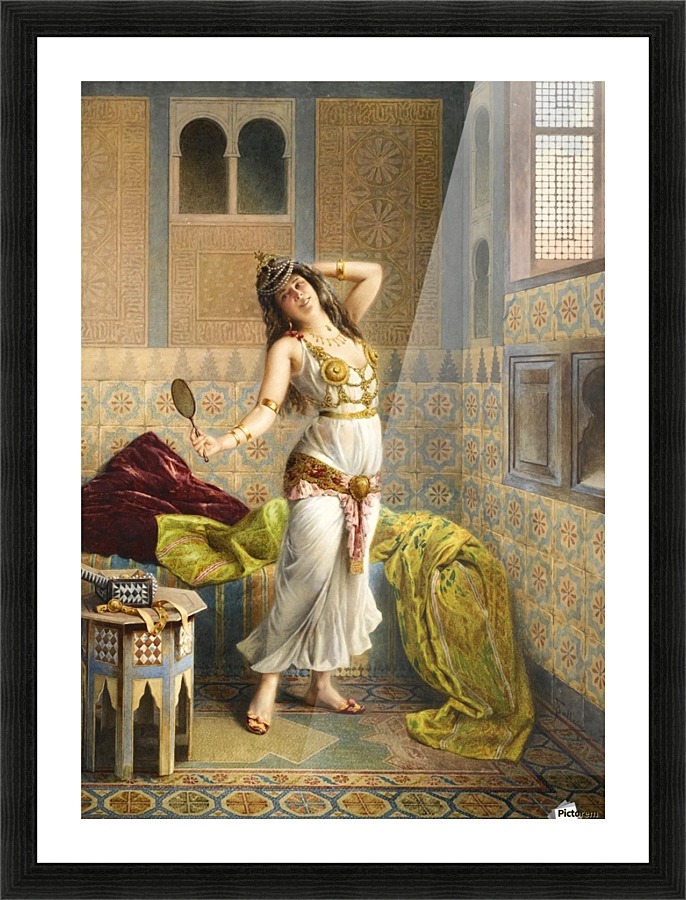 The young harem dancer Picture Frame print