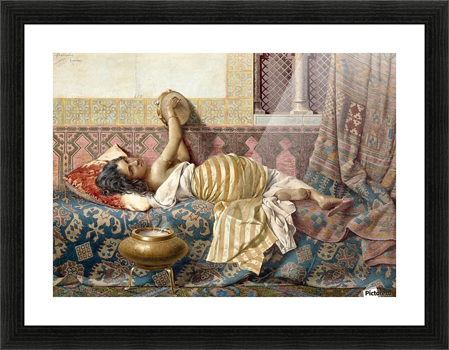 Oriental singer Picture Frame print