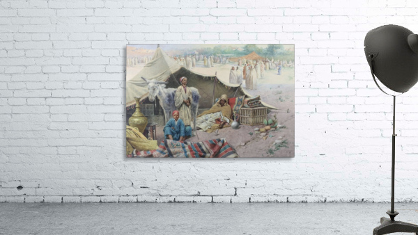 A Arab caravan resting Wall Preview