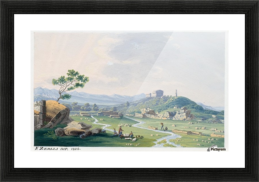 Agrigento 1826 Picture Frame print