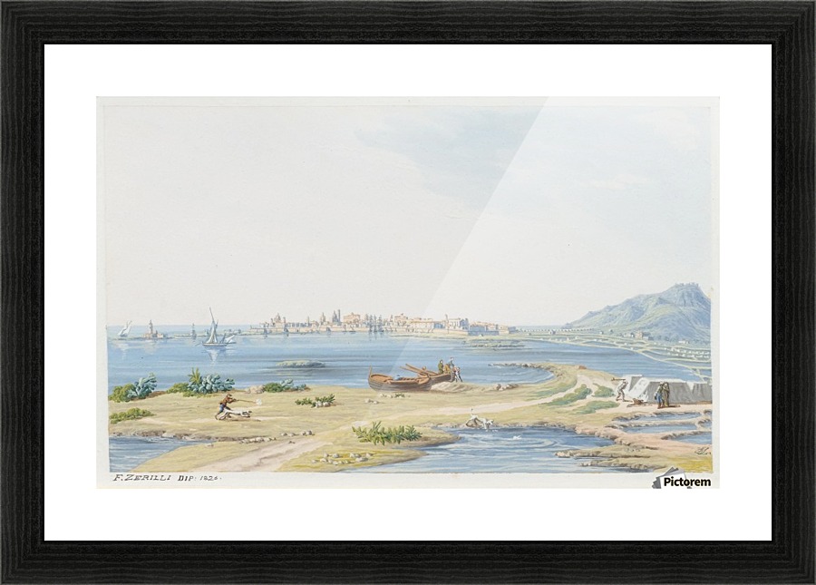 Trapani 1823 Picture Frame print