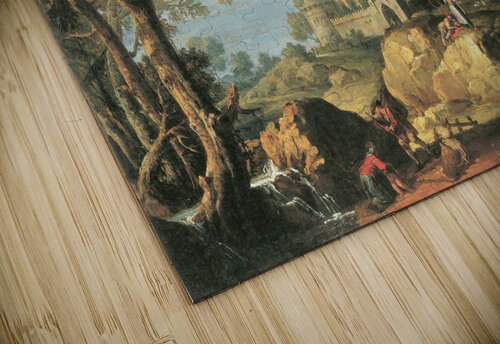 Landschaft mit Burg Francesco Zuccarelli puzzle