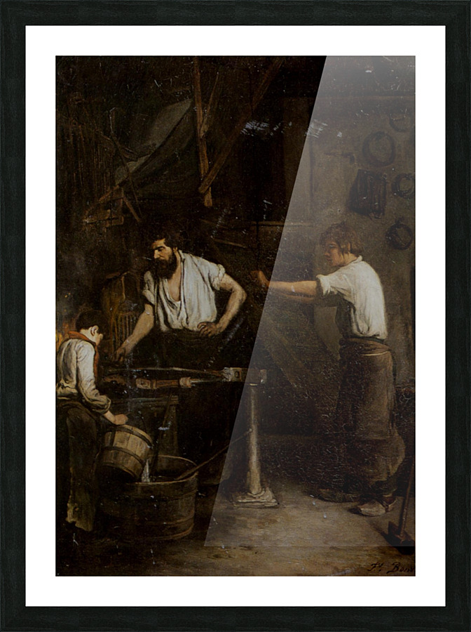 Les forgerons Picture Frame print