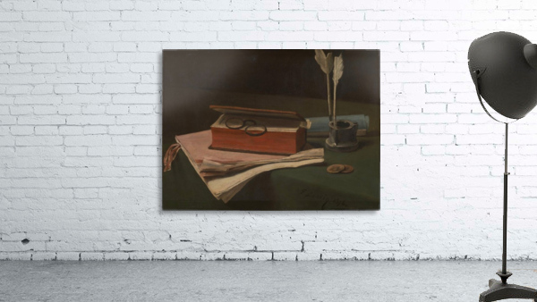 Still Life with Book, Papers and Inkwell Wall Preview