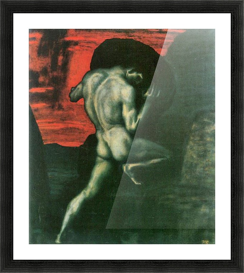 Sisyphus Picture Frame print
