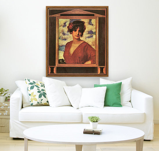 Lady in Red Reproduction