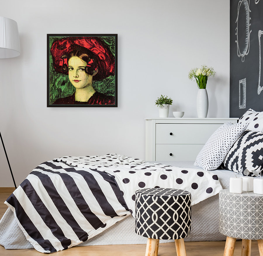 Mary with red hat Reproduction