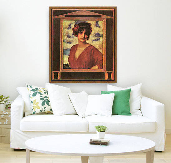 Lady in Red Reproduction