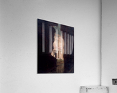 A withe house seen from a cave Acrylic Print