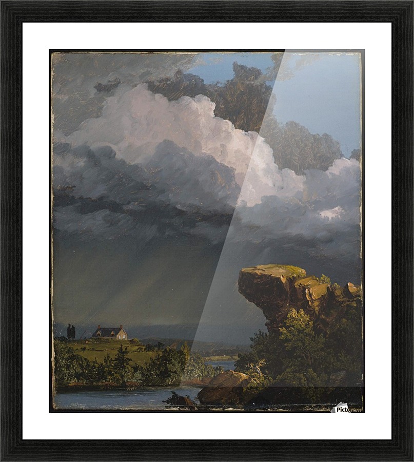 A Passing Storm. 1849 Picture Frame print
