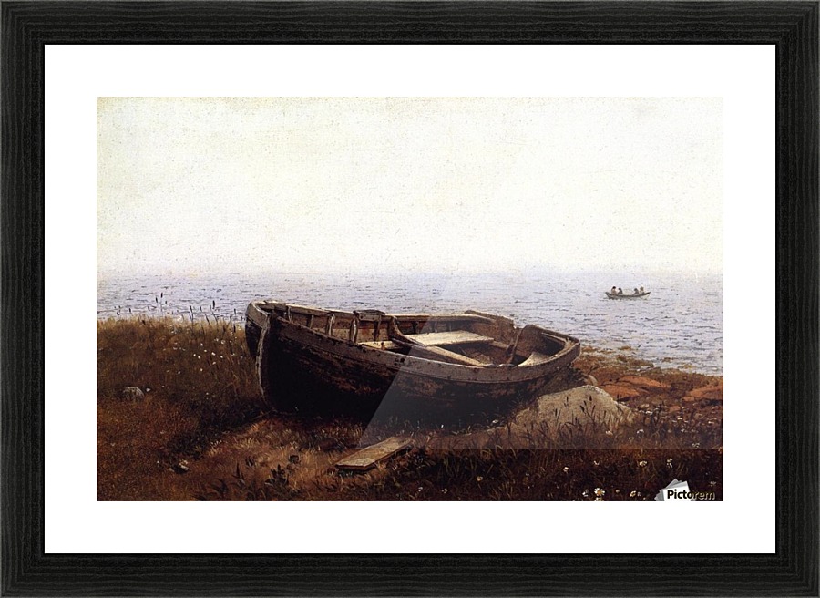 The old boat Picture Frame print