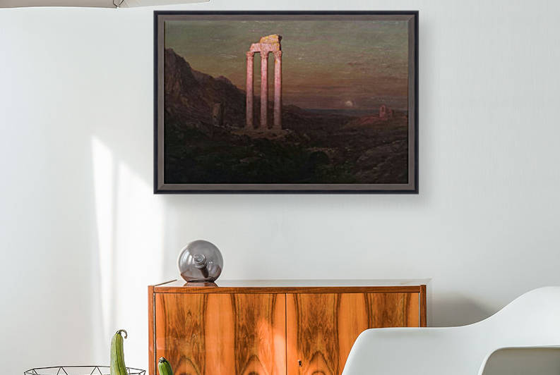 Moonrise Over Greece Reproduction