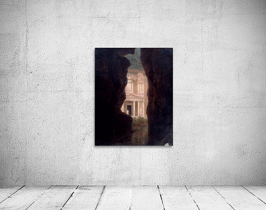 A withe house seen from a cave Wall Preview