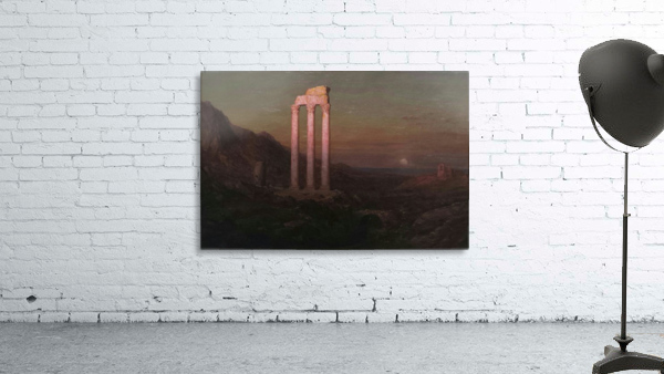Moonrise Over Greece Wall Preview