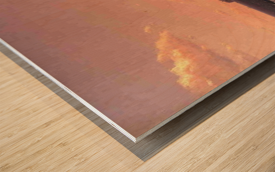 Mountain Mount Desert Wood print