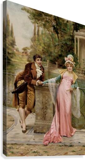A wallk on the bridge Canvas Print