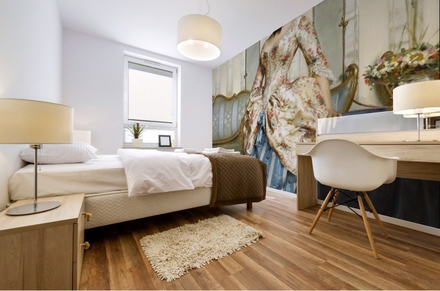 An elegant maid Mural print