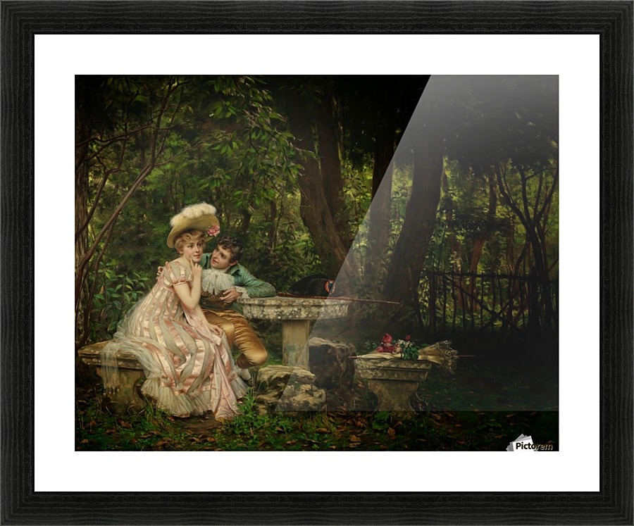 Two lovers Picture Frame print
