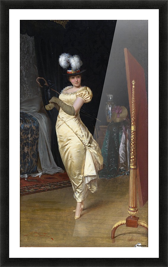 Preparing for the ball Picture Frame print