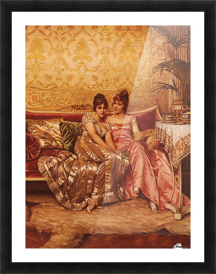 Frederic Confidences Picture Frame print