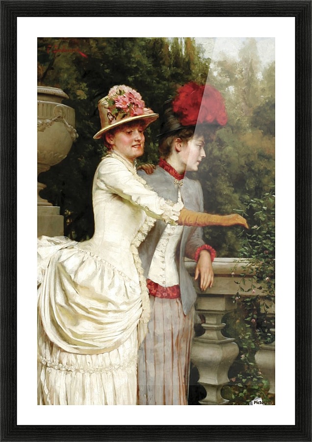 Two ladies Picture Frame print