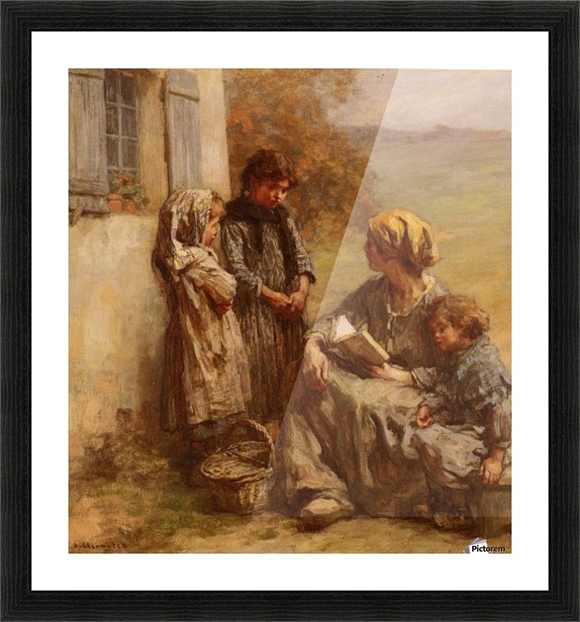 Die Leserin Picture Frame print
