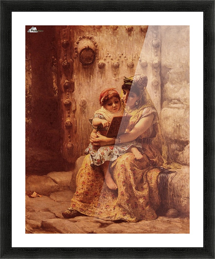 The Reading Lesson Picture Frame print