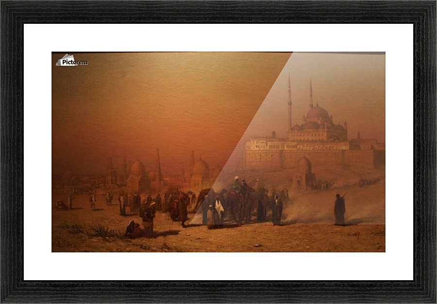 Cairo citadel mosque Picture Frame print