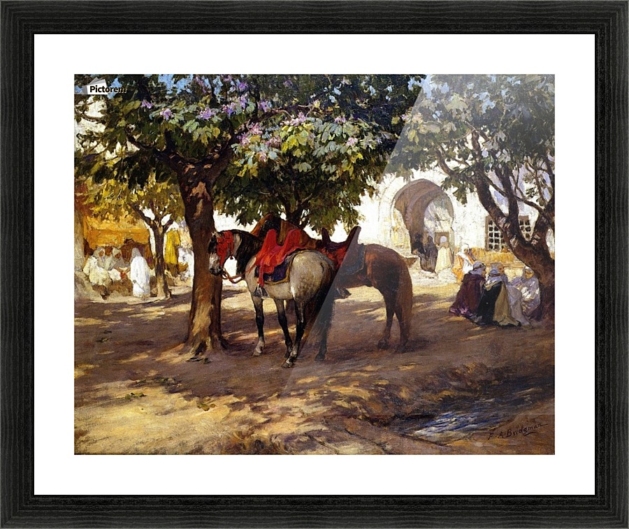 Oriental yard Picture Frame print