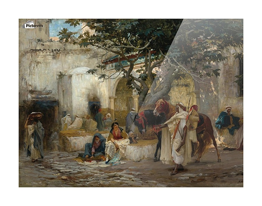 People talking Picture Frame print