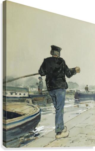 Riverside, Holland Canvas Print