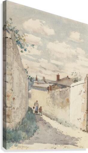 The Street in Auvers-sur-Oise Canvas Print