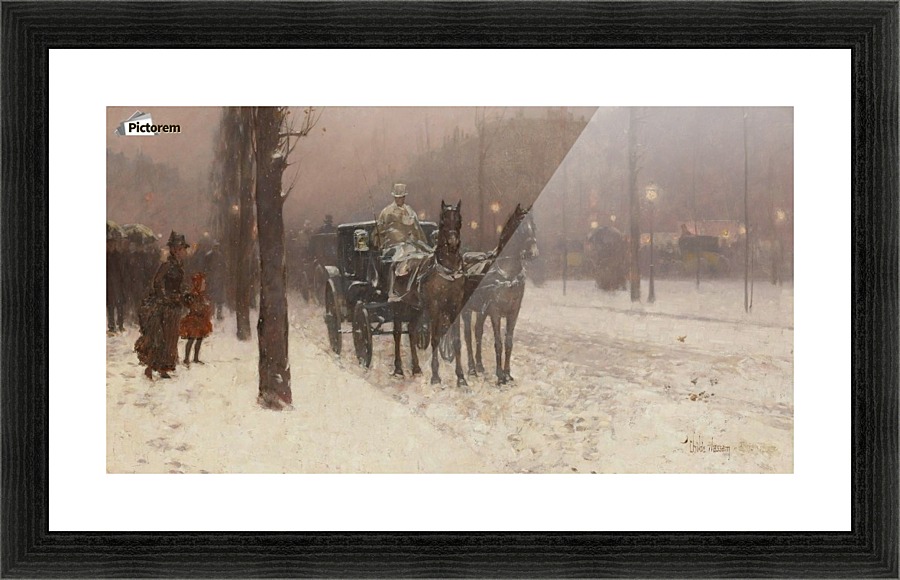 Paris, Winter Day Picture Frame print