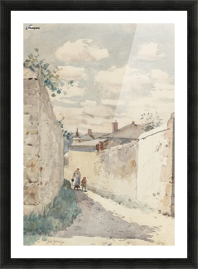 The Street in Auvers-sur-Oise Picture Frame print