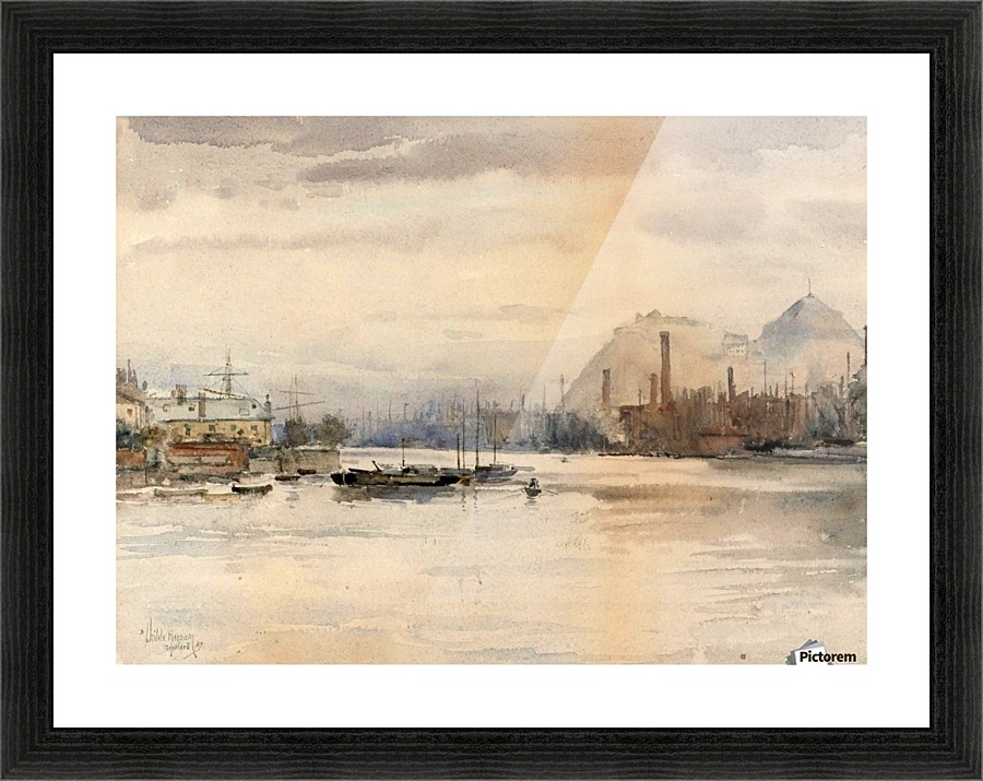 Dumbarton Rock Picture Frame print